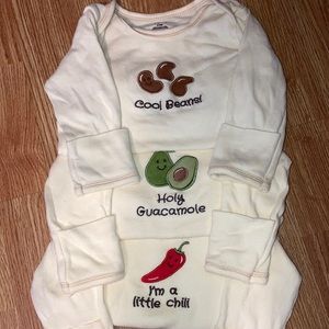 Pastel yellow baby gowns with the cutest sayings!!